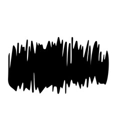 Obraz premium Abstract hand-drawn black wave resembling an audio waveform or sound frequency isolated on transparent background. Perfect for tech, sound, and creative projects