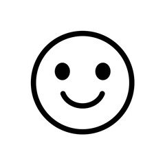 Fototapeta premium smile, smiling face - vector icon 