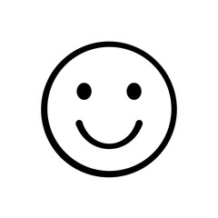 Fototapeta premium smile, smiling face - vector icon 