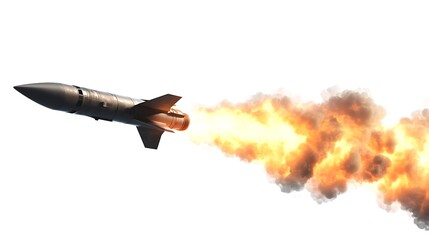 Fierce missile propulsion with burning fire wallpapers