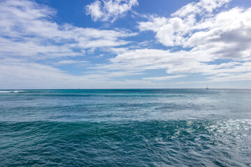 Beautiful Waikiki Beach Hawaii summer
