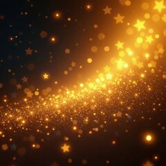 Shimmering gold backdrop, countless sparkling stars , sparkling background, radiant, pattern