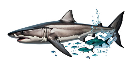 shark isolated on white background