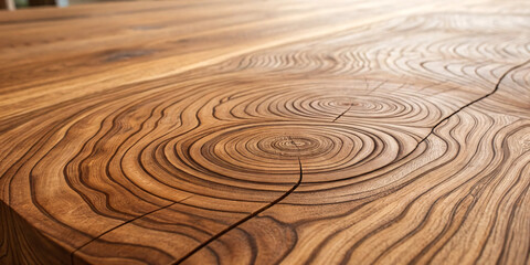 Naklejka premium Brown Wooden Texture with Natural Grain Pattern