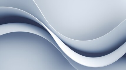 Fototapeta premium Abstract blue and white wave patterns create a soothing visual effect, evoking a sense of calm and fluidity.