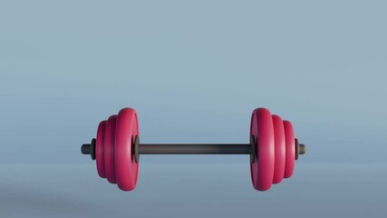 weight lifting consistency motion graphics animation video that loops for education