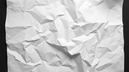 Obraz premium Simple White Crumpled Paper Texture Wall Paper Background