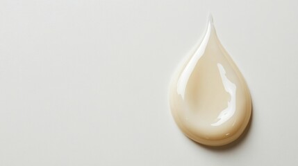 Fototapeta premium Luxurious Cream Drop: A Premium Skincare Product for Radiant Skin