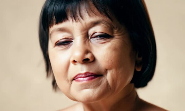 Timelapse of Woman Aging from Childhood to Old Age &ndash; Life Transformation Process