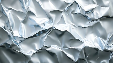 Obraz premium Captivating Abstract Background Design Featuring Silver Crumpled Foil Texture