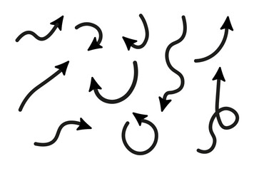 Abstract background with arrows going down, right, up. Vector illustration. Abstract background with black paper arrows.