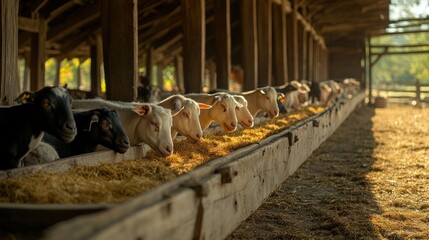 Serene Sunset at the Sheep Barn