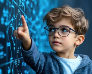 Explore the future of education with a Remote teacher seamlessly integrating AI-powered lesson planning software Witness digital classroom innovation and the transformative power of an intelligent