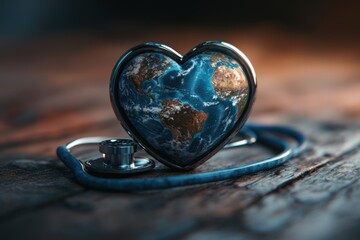 Earth's Heartbeat: A Visual Metaphor for Environmental Health