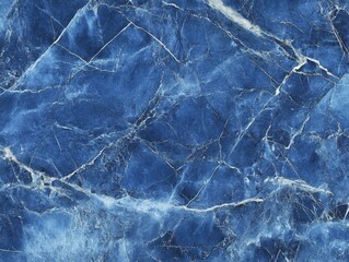 Deep blue marble texture with white veins and rich details across the surface