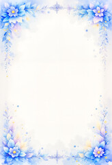 Obraz premium Elegant floral wedding announcement background, refined sophistication
