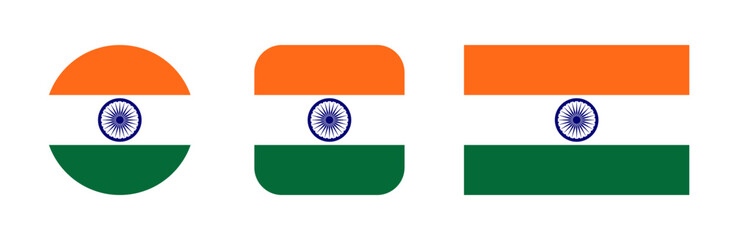 India flag icon set