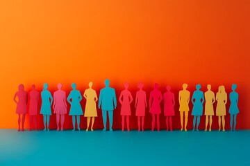 Colorful People Group Unity Design