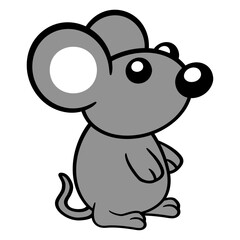 Mouse Mice Cute Little Rat Rodent Friendly Sweet Design Lover Art Vector Illustration Card T-Shirt Poster Sticker Graphic Print Decorative Drawing Isolated Logo Decoration Symbol Creative Cool Style
