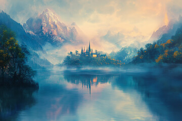 lake in the mountains