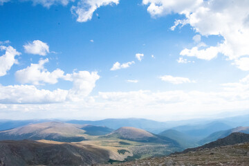 Obraz premium Endless cloudy skies at Mt Evans Colorado