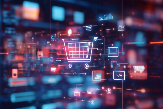 abstract background with red and green lights