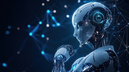 Abstract background in concept of artificial intelligence