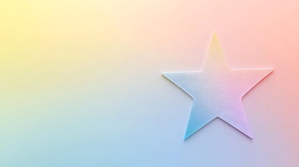 Obraz premium Pastel Rainbow Background With A Single Star