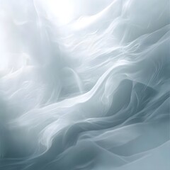 Fototapeta premium Abstract Snowscape: A mesmerizing abstract landscape evokes a sense of ethereal beauty with swirling patterns of white and blue, mimicking the texture and motion of a snowdrift.