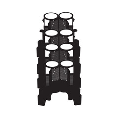 Alien structure, building sign. Architecture