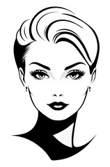 Short hair, impeccable greaser vibes, bouffant in front and with sleek-back hairstyle 1950s