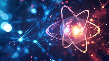 Obraz premium Abstract background in concept of artificial intelligence