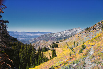 Box Elder Peak Hiking Trail, American Fork Canyon. Uinta-Wasatch-Cache National Forest, Wasatch...