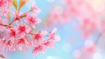 Experience the beauty of spring with vibrant cherry blossoms, symbolizing renewal and natures fresh embrace.