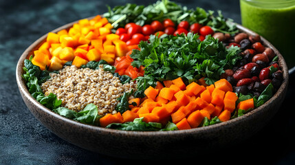 Colorful Quinoa Salad with Mixed Vegetables