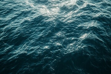 Vivid ocean waves under sunlight. Artificial Intelligence