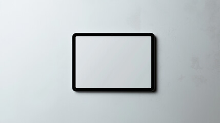 Fototapeta premium blank horizontal tablet pc mockup, empty tablet screen template on white background
