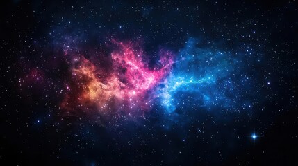 Colorful Nebula In Deep Space