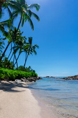 Beautiful Tropical Beach in Ko Olina, on the island of Oahu, Hawaii