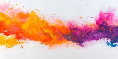 Fototapeta premium Holi powder clouds exploding