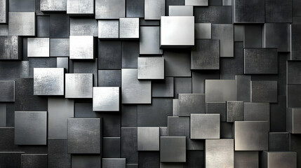 Metal cubes texture background, abstract design