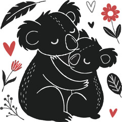 Cute Koalas Valentine's Day
