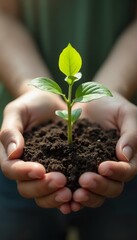 hands plant young spring family man baby children woman hand human new life birth gardening eco ecology concept love day earth nature environment closeup protection freedom hope beautiful green