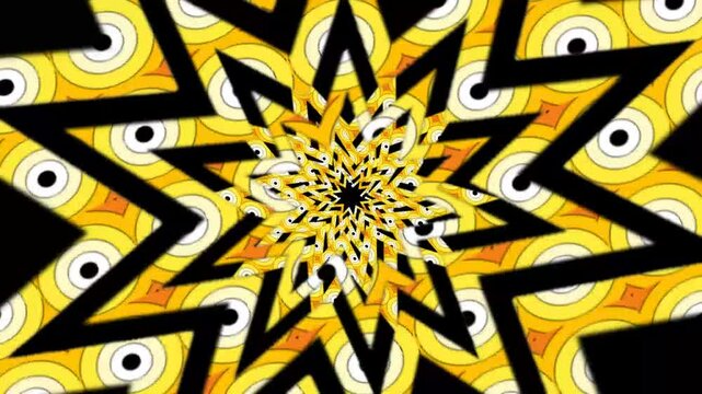 abstract background, moving stars with optical illusion