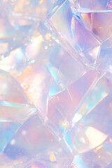 Colorful abstract background with iridescent crystal shapes