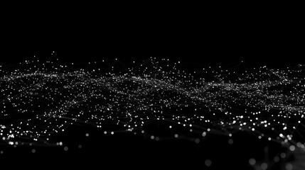 Abstract digital network wave