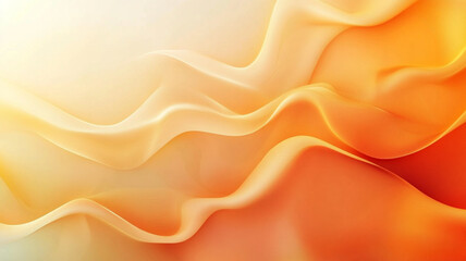 Fototapeta premium Golden silk-like waves with soft, glowing light and a warm texture,