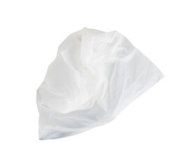 Fototapeta premium crumpled plastic bag waste isolated