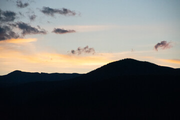 Obraz premium Last Light Over the Mountains