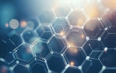 Dynamic overlapping hexagons illustrating connected synergy hubs